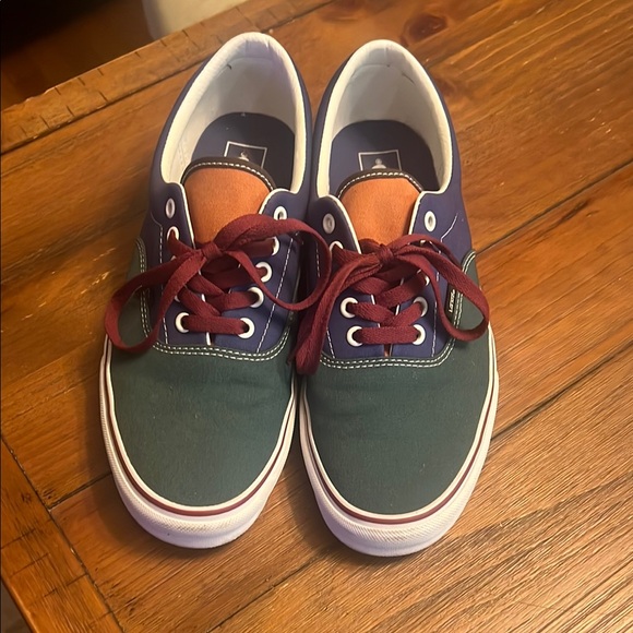 Vans Colorful Low-Top Sneakers with Red Laces - Picture 2 of 7